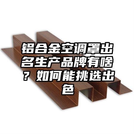 铝合金空调罩出名生产品牌有啥？如何能挑选出色