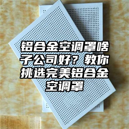 通山铝合金空调罩啥子公司好？教你挑选完美铝合金空调罩