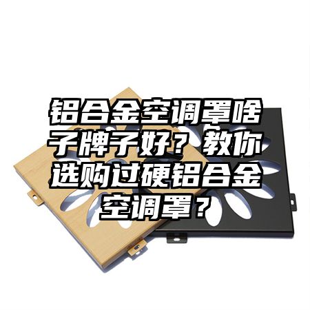 铝合金空调罩啥子牌子好？教你选购过硬铝合金空调罩？