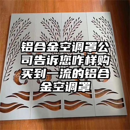 铝合金空调罩公司告诉您咋样购买到一流的铝合金空调罩